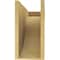 Ekena Millwork 8"W x 24"D x 16"H Classic Del Monte Rough Cedar Woodgrain TimberThane Corbel, Primed Tan CORUR08X24X16DELRCPR - alternate 2
